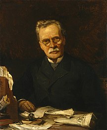 Portrait du pacifiste Hodgson Pratt (1891)