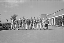 original photograph, c. 1950s, of Butlin's redcoats