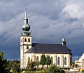 Juli 2013: Kirche der Gemeinde Koerich