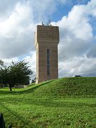 Brick-built water tower in Kimberley, Nottinghamshire, United Kingdom