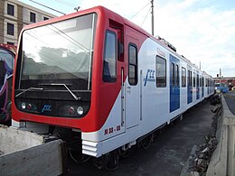 L'elettrotreno M.88-08, denominato Donatello (serie M.88.01-08), non ancora in servizio, in sosta alla stazione di CT. Porto (ex Catania Porto), 3 maggio 2011.