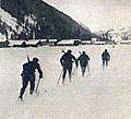 Die französische Militärpatrouille 1924 in Chamonix