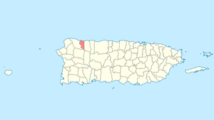 Location of Quebradillas in Puerto Rico