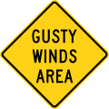 W8-21 Gusty Winds Area