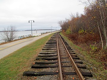 Narrow gauge tracks re-gauged from standard gauge.