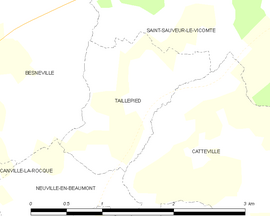 Mapa obce Taillepied