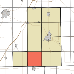 Location in Wells County