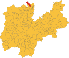 Map of comune of Castelfondo (province of Trento, region Trentino-South Tyrol, Italy) 2018.svg