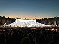 Noite do concerto final no teatro de Mežaparks. Edición de xullo do ano 2018.