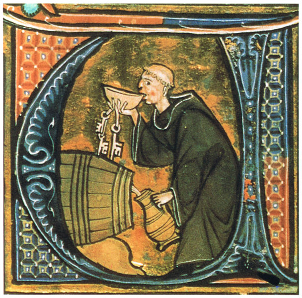 File:Monk sneaking a drink.jpg