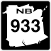 Route 933 marker