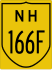 National Highway 166F marker