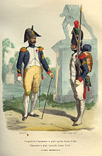 Сержант и солдат 1-го полка (худ. Ипполит Белланже)