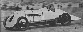 Parry Thomas and Babs, Pendine, April 1926 (Our Generation, 1938).jpg