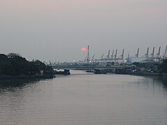 Pasig River sunset from Intramuros