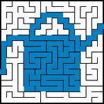Solved maze