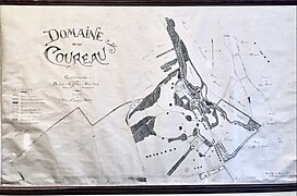 Plan du Coureau et de son parc en 1930.