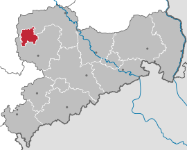 Poloha mesta Lipsko v rámci spolkovej krajiny Sasko