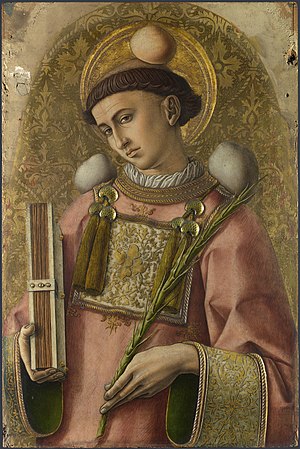 Depiction of St. Stephen from The Demidoff Alt...