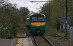 A London Midland Abbey Line service departs St Albans Abbey for Watford Junction in 2014