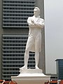 Image 9A statue of Raffles by Thomas Woolner now stands in Singapore, near Raffles's landing site in 1819. (from History of Singapore)