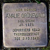 Stolperstein Freiherr vom Stein Straße 51 Amalie Grünewald