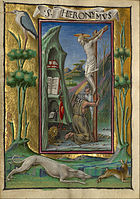 Saint Jerome in the Desert, by Taddeo Crivelli (died about 1479)