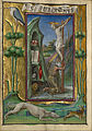 St. Jerome in the Desert with rabbit chased by hound