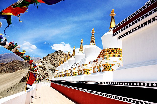 3rd place: 9 stupas at Thiksey Gonpa Location - Thiksey (Leh District), Jammu & Kashmir, India, by: Mufaddal Abdul Hussain 