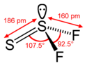 Image illustrative de l’article Fluorure de thiothionyle