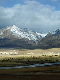 Snow mountains in Tibet