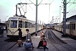 Spårvägsstationen i Oostende 1982