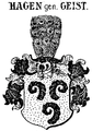 Wappen derer von Hagen gen. Geist (Siebmacher (1905))