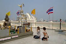 Prayer in Wat Saket Wat Saket, Prayer, Bangkok, Thailand.jpg