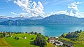 Vista del lago desde el pueblo de Weggis