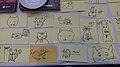 Draw your own cat at the table of Wikimedia Deutschland during Wikimania 2017