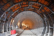 Tunnel under construction, 2022