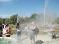 Geyser de la source chaude de San Kamphaeng et ses oeufs