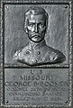 Bronze relief portrait of Col. Boomer at Vicksburg National Military Park