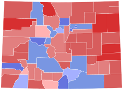 2002 United States Senate election in Colorado results map by county.svg