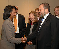 Avigdor Lieberman and Condoleezza Rice.