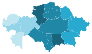 Nur Otan      %0-55          %55-60        %60-65      %70-75        %75-80