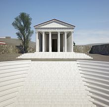 Трехмерная реконструкция «театра-храма» в Пессинусе.