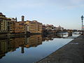 Lungarno ciclabile a Firenze