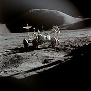 Mons Hadley de la Lune, près du site d'atterrissage d'Apollo 15 (1971)