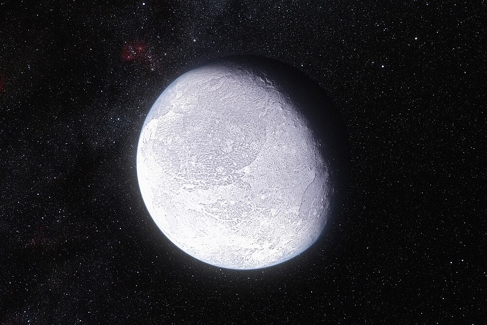 Artist's impression dwarf planet Eris