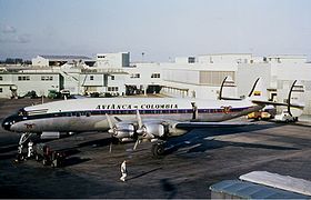 Un Lockheed L-1049 Super Constellation similaire à l'avion accidenté