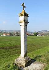 Steber s križem v spomin na kugi leta 1645 in 1646 v Bistrici ob Sotli