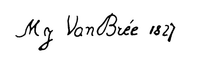 signature de Mathieu-Ignace Van Brée