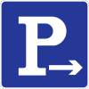 Parking place on right